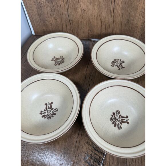 Set of 4 Pfaltzgraff Village 5.25” Dessert Fruit Soup Cereal Bowls USA Vintage - Picture 1 of 4
